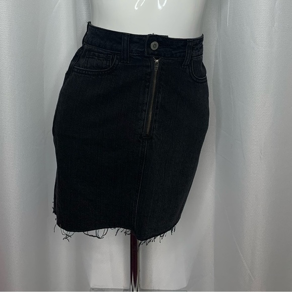 Black Denim Skirt - Picture 3 of 4